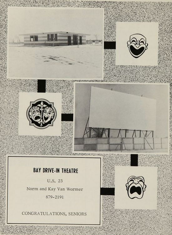 Bay Drive-In Theatre - Pinconning High Yearbook (newer photo)